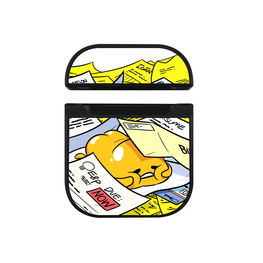Gudetama Date Line Hard Plastic Case Cover For Apple Airpods