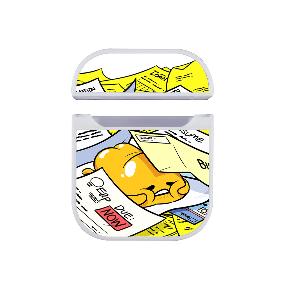 Gudetama Date Line Hard Plastic Case Cover For Apple Airpods