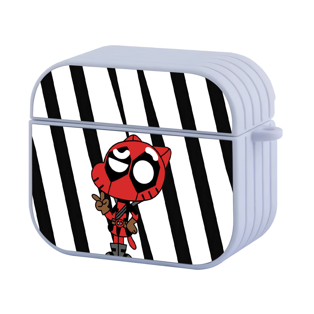Gumball Deadpool Mode Hard Plastic Case Cover For Apple Airpods 3