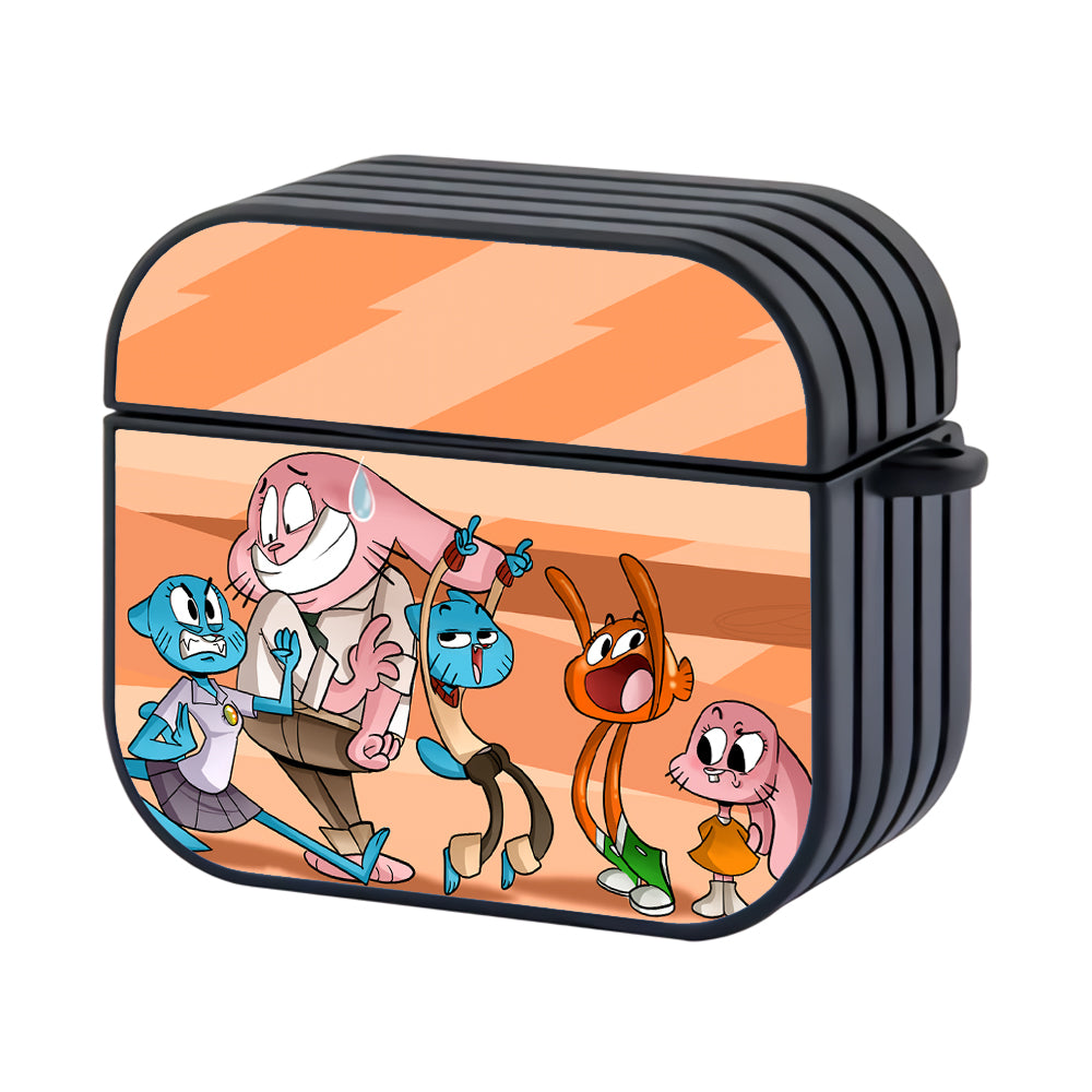 Gumball Family Hard Plastic Case Cover For Apple Airpods 3