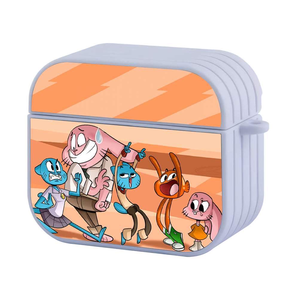 Gumball Family Hard Plastic Case Cover For Apple Airpods 3
