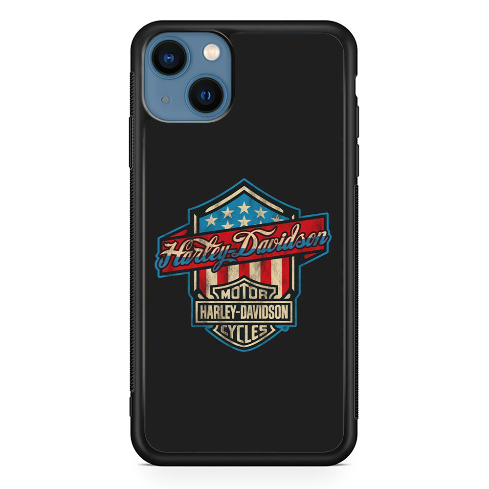 Harley Davidson Emblem Grey Logo iPhone 15 Case