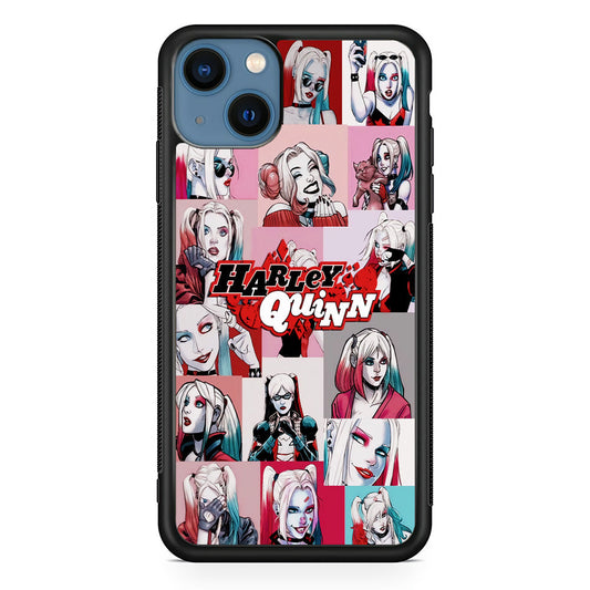 Harley Quinn Collage Of Expression iPhone 15 Plus Case