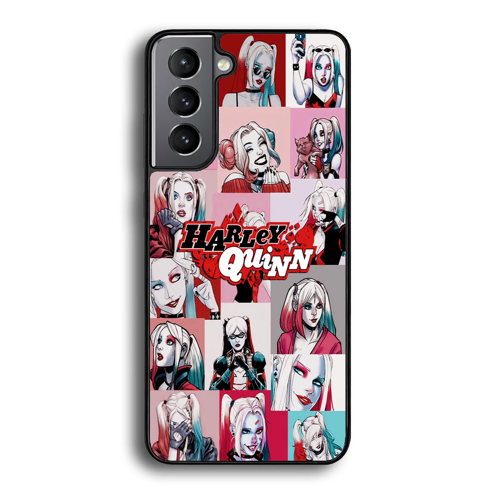 Harley Quinn Collage Of Expression Samsung Galaxy S21 Plus Case