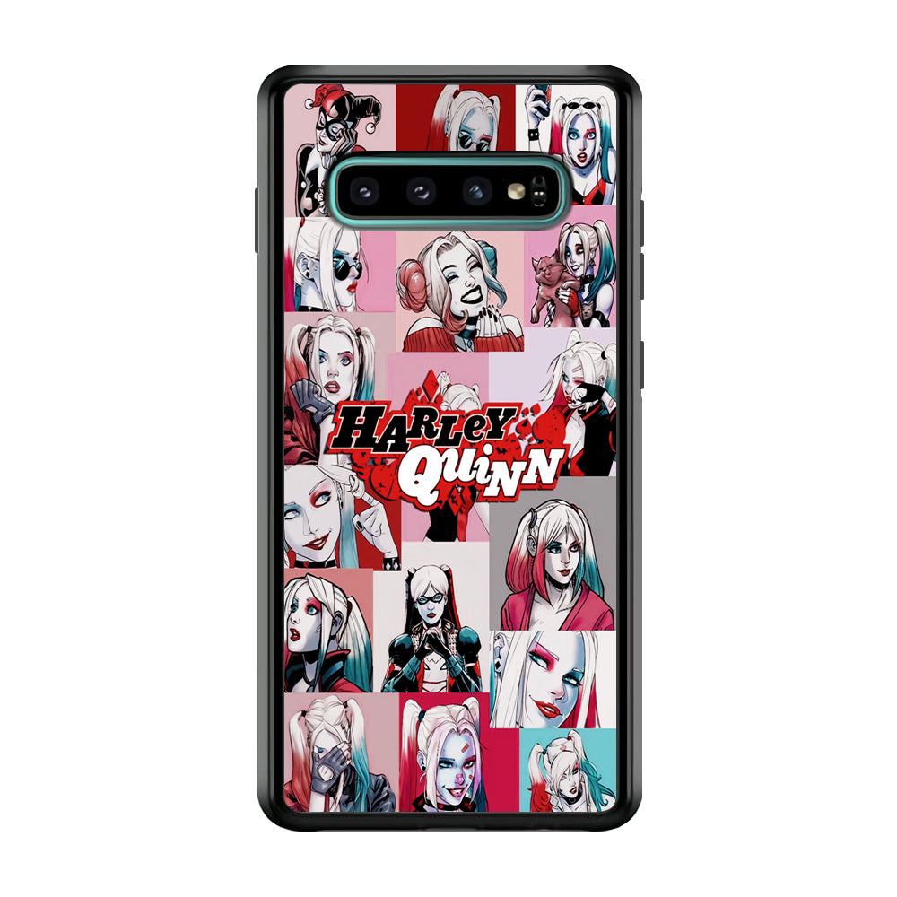 Harley Quinn Collage Of Expression Samsung Galaxy S10 Plus Case