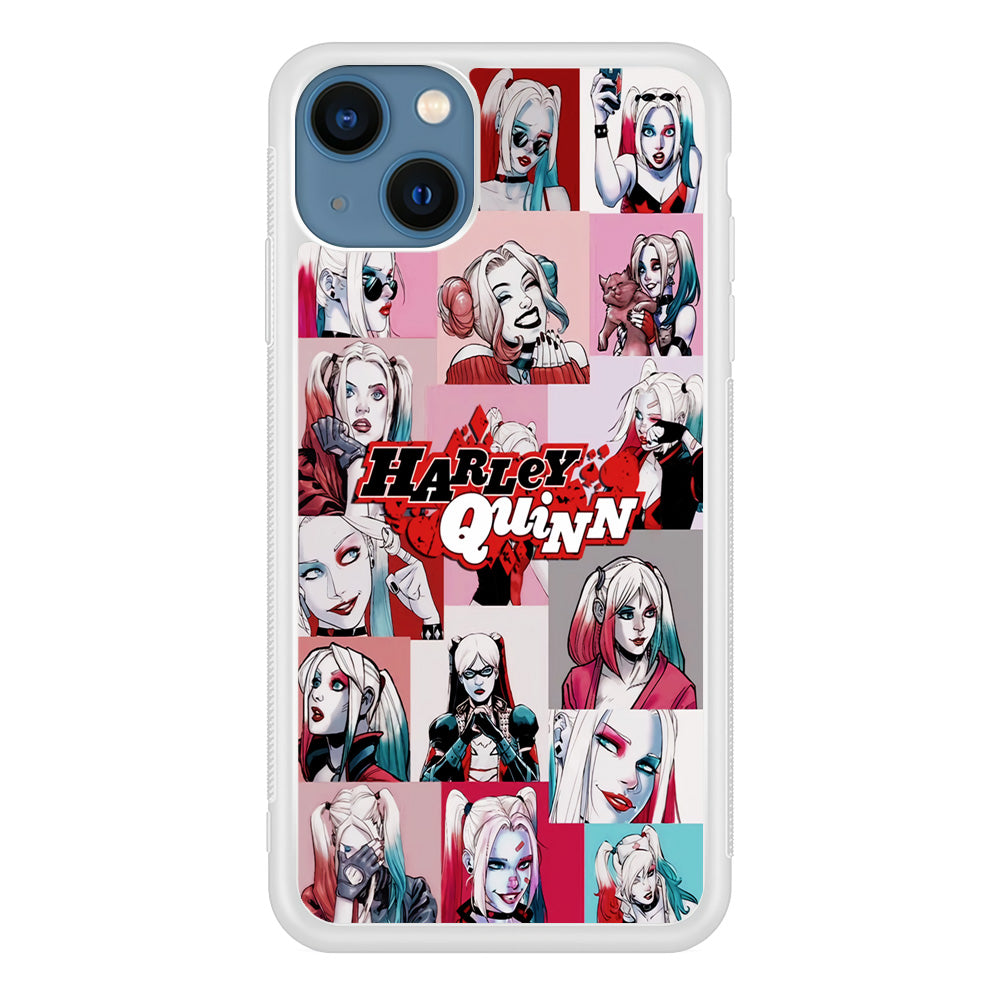Harley Quinn Collage Of Expression iPhone 14 Plus Case