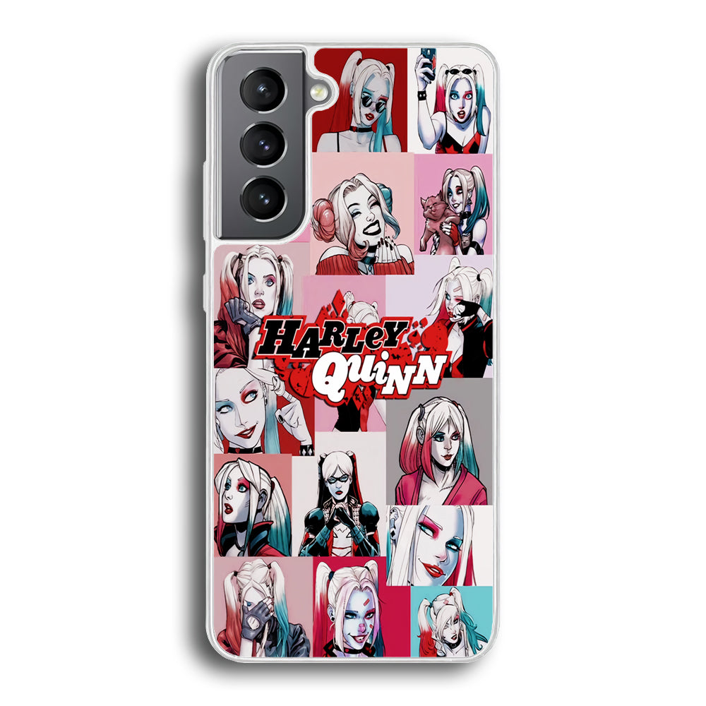 Harley Quinn Collage Of Expression Samsung Galaxy S21 Plus Case
