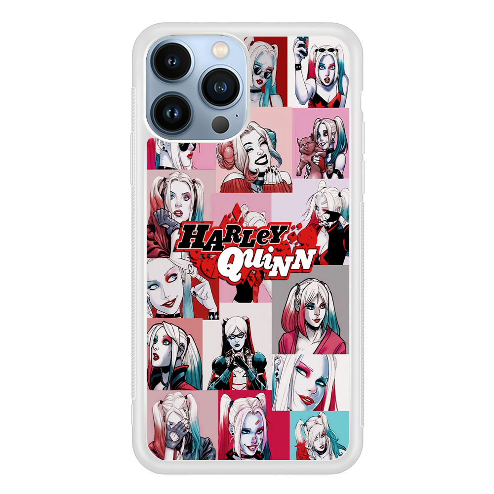 Harley Quinn Collage Of Expression iPhone 14 Pro Case