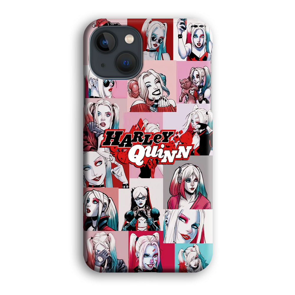 Harley Quinn Collage Of Expression iPhone 14 Plus Case