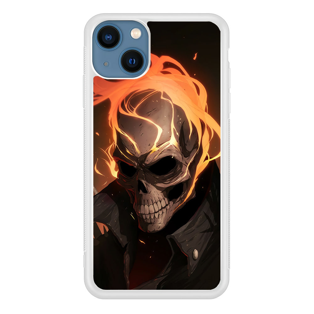 Head Skull Flame iPhone 15 Case