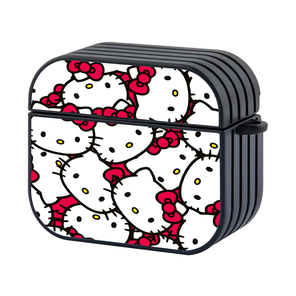 Hello Kitty Doodle Head Of Icon Hard Plastic Case Cover For Apple Airpods 3