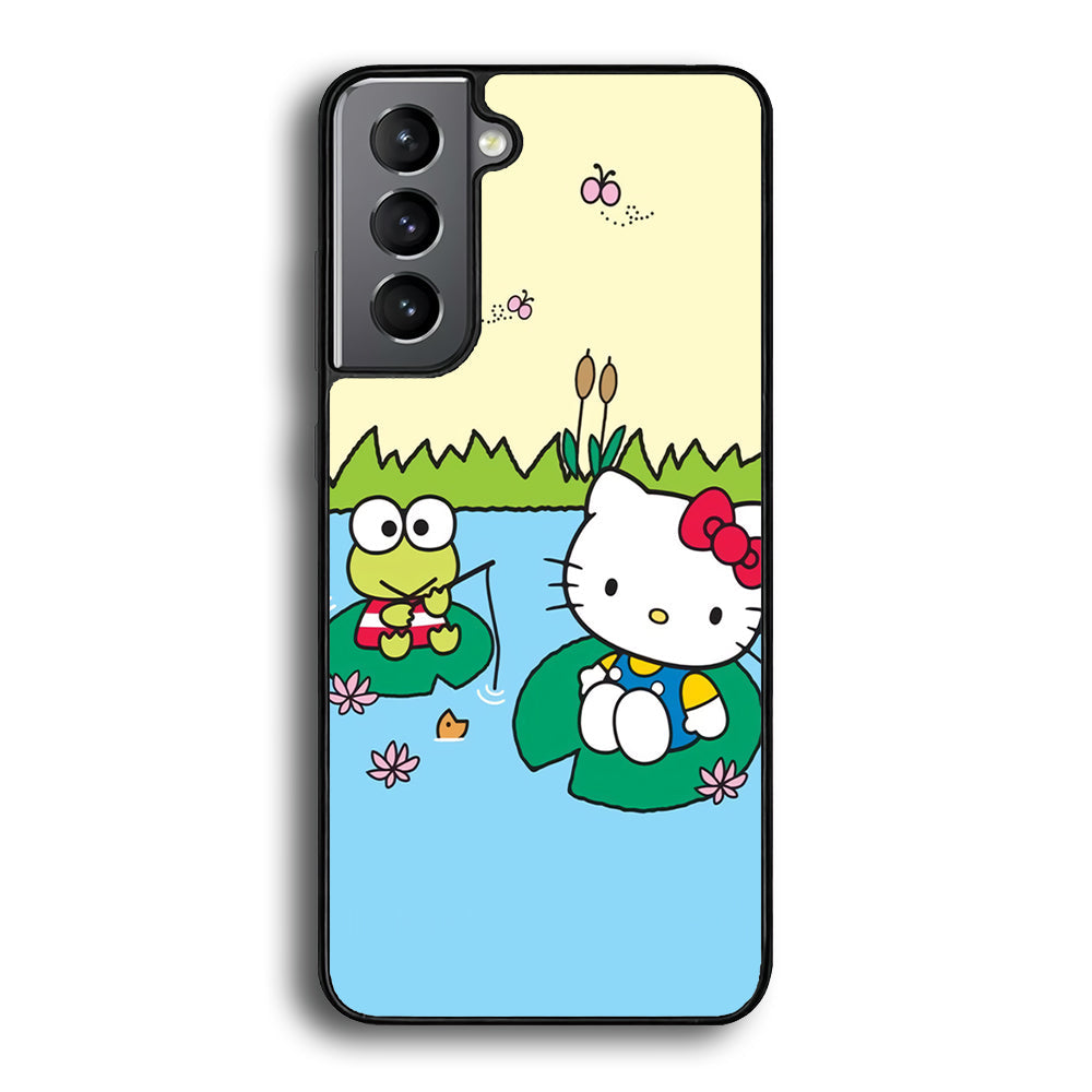 Hello Kitty Fishing With Keroppi Samsung Galaxy S23 Plus Case - Ezzystore