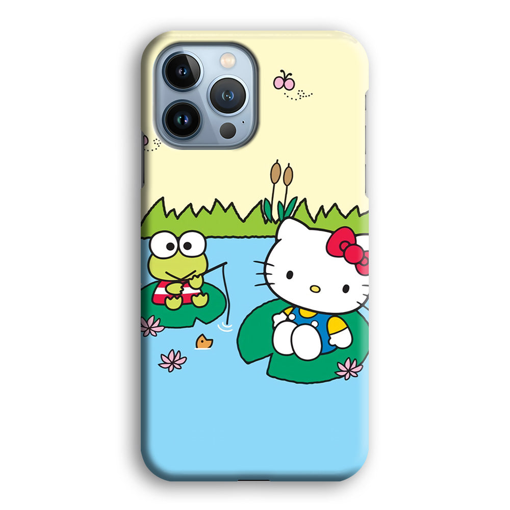 Hello Kitty Fishing With Keroppi iPhone 15 Pro Max Case