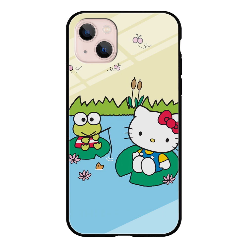 Hello Kitty Fishing With Keroppi iPhone 15 Case