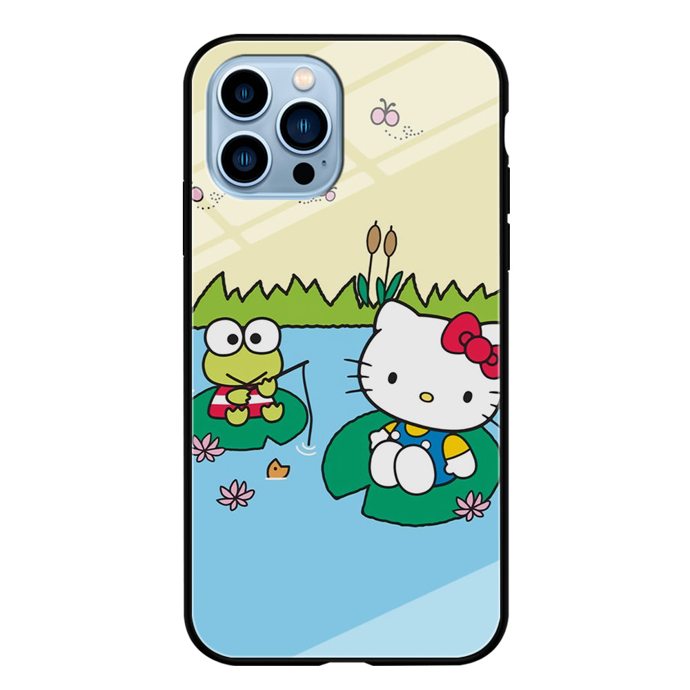 Hello Kitty Fishing With Keroppi iPhone 15 Pro Max Case