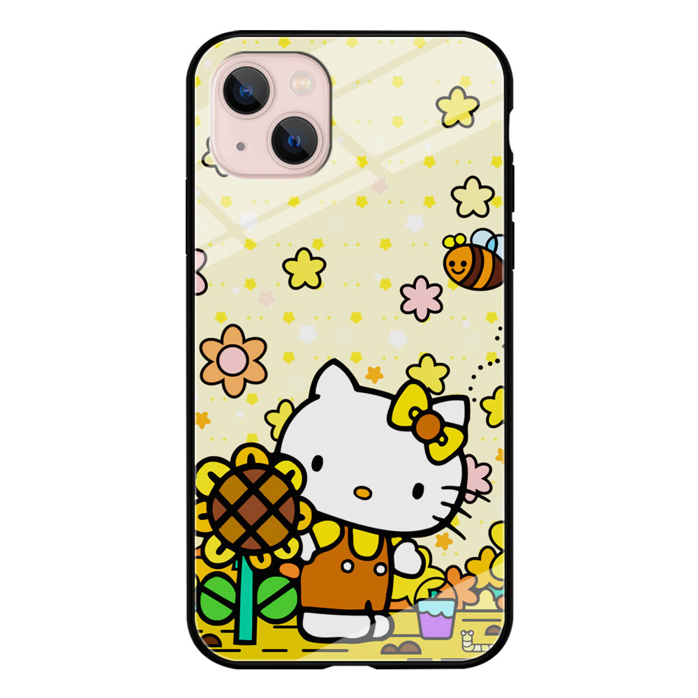 Hello Kitty Sun Flowers iPhone 15 Plus Case