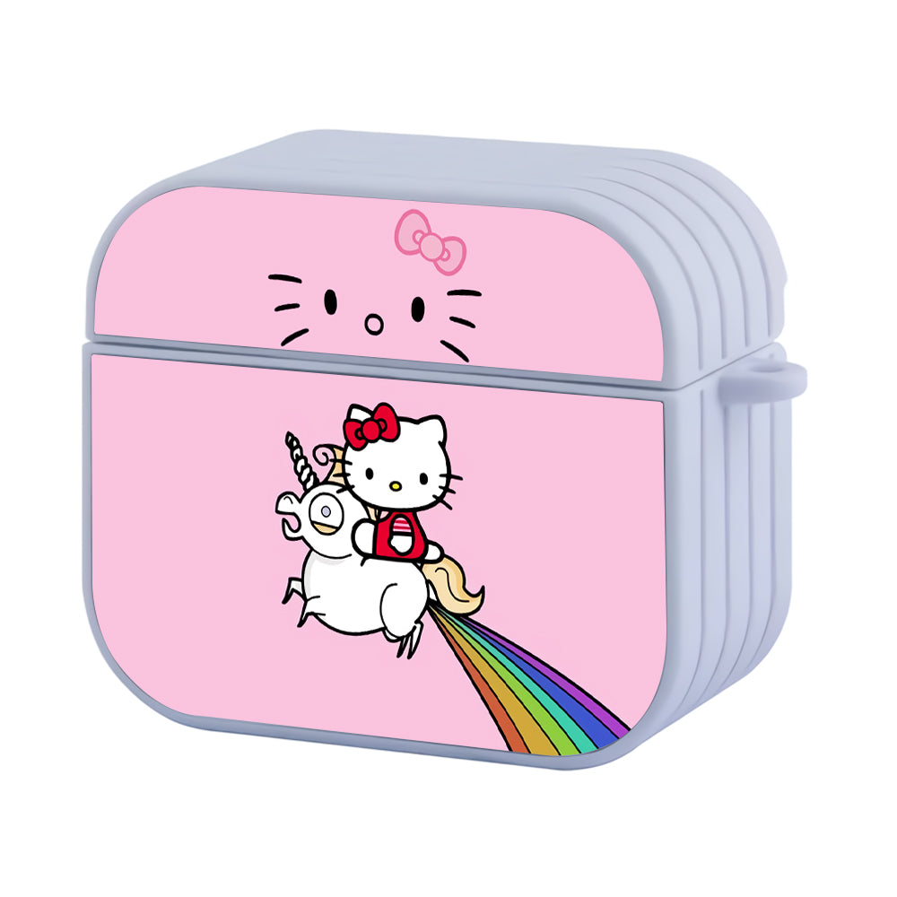 Hello Kitty Unicorn Rainbow Hard Plastic Case Cover For Apple Airpods 3