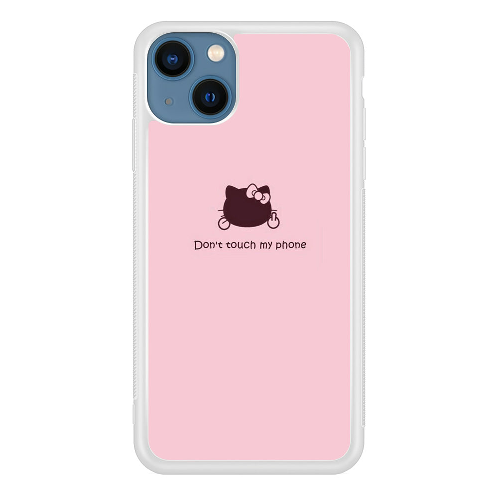 Hello Kitty Don't Touch My Phone iPhone 15 Case