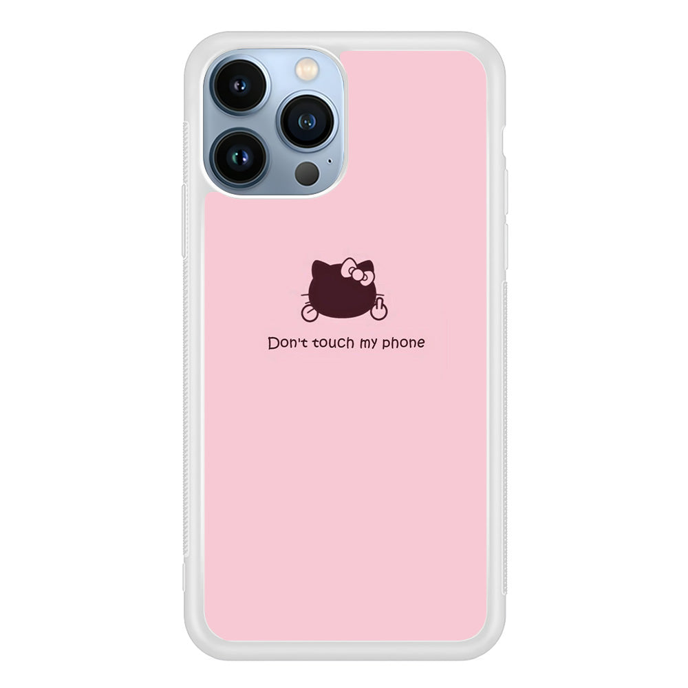 Hello Kitty Don't Touch My Phone iPhone 15 Pro Case