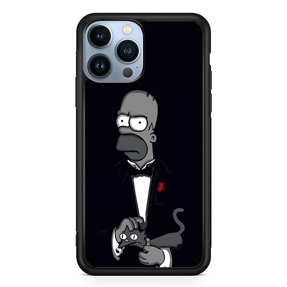 Homer Simpson Goodfather iPhone 15 Pro Max Case