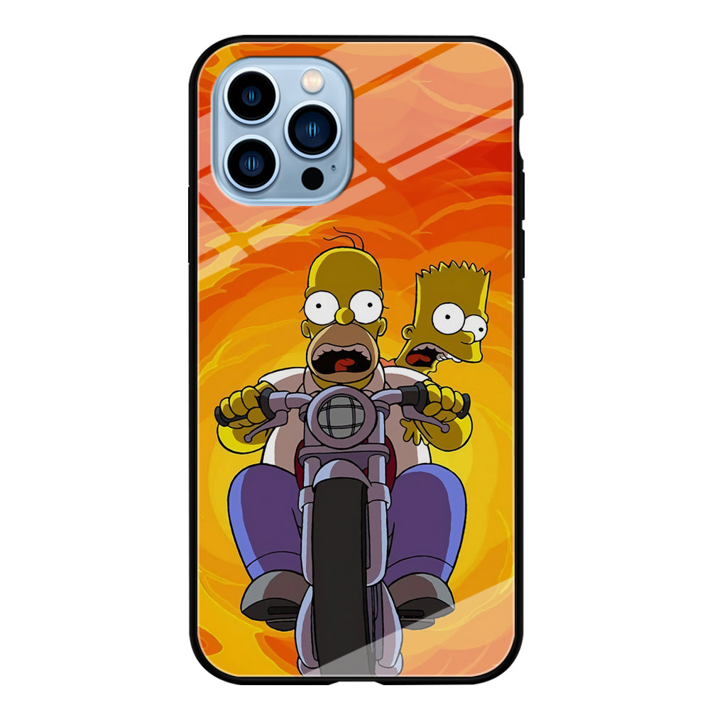 Homer and Bart Rider iPhone 15 Pro Max Case