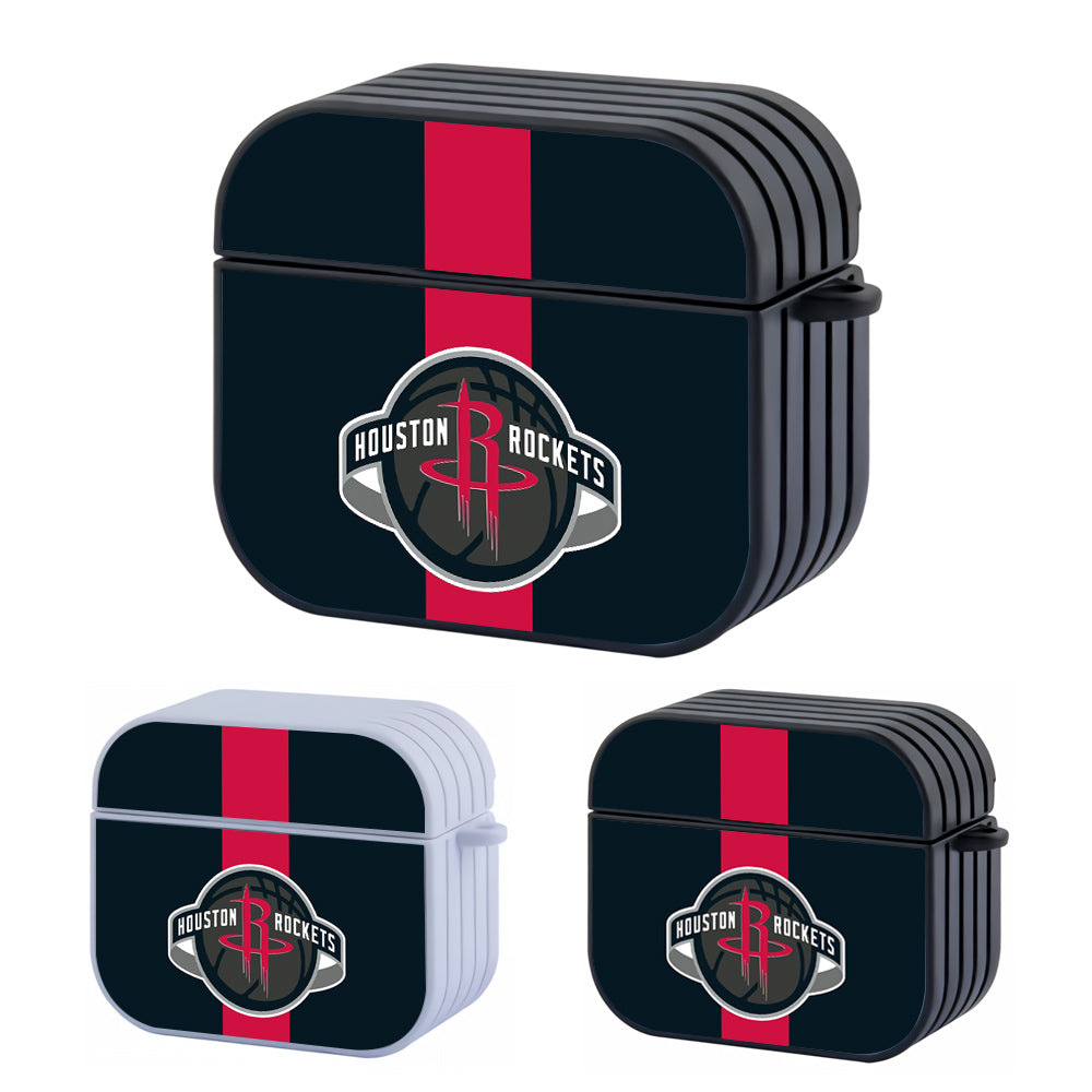 Houston Rockets Team NBA Hard Plastic Case Cover For Apple Airpods 3
