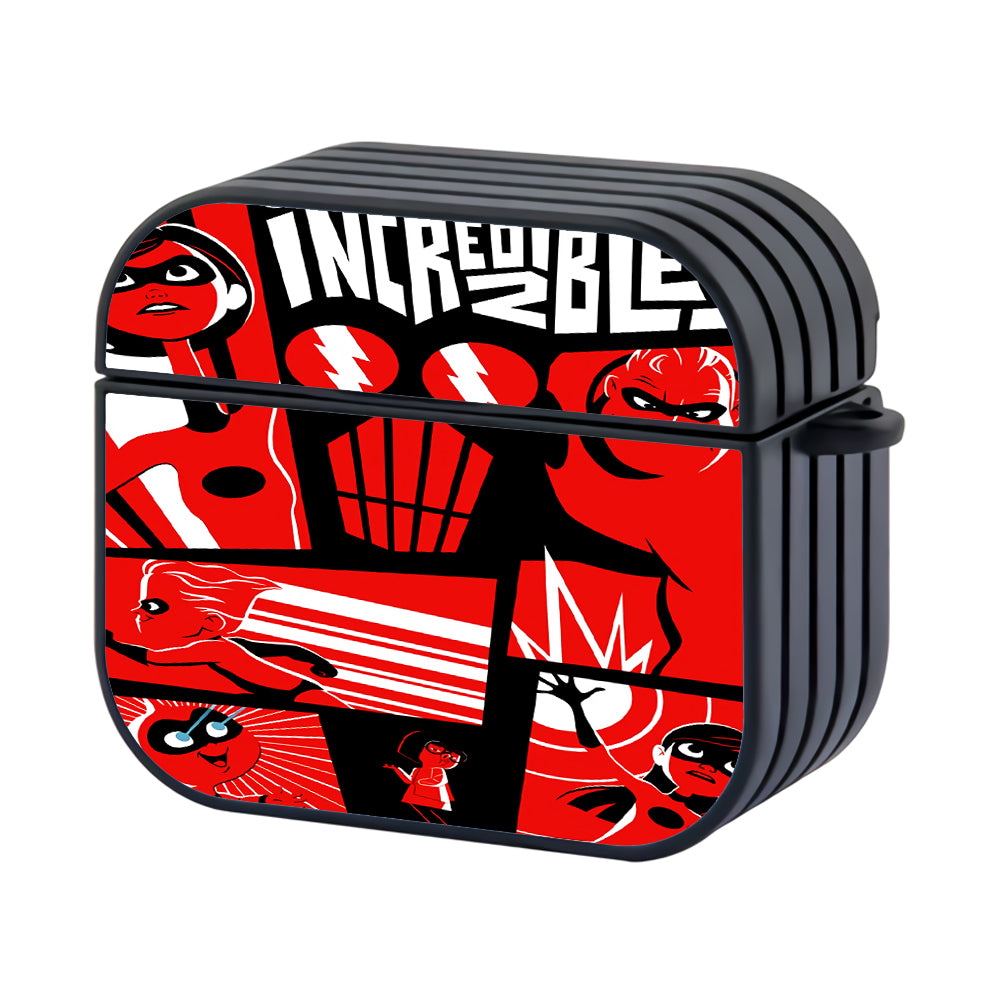 Incredibles Team And Enemy Hard Plastic Case Cover For Apple Airpods 3