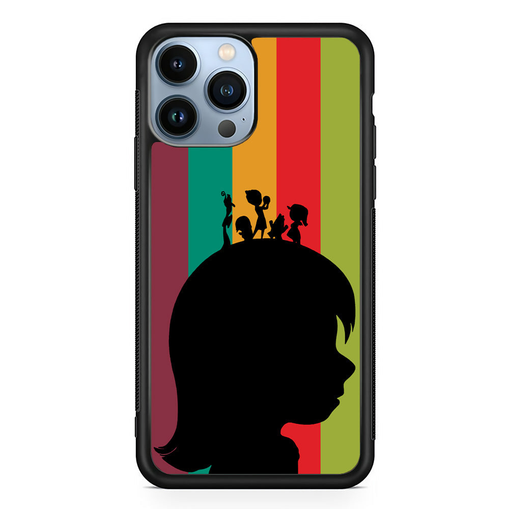 Inside Out Silhouette Character iPhone 15 Pro Max Case