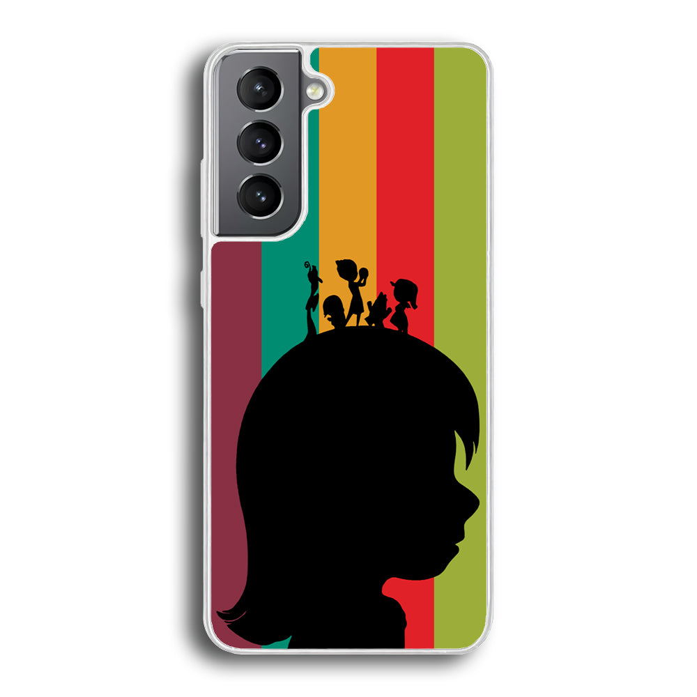 Inside Out Silhouette Character Samsung Galaxy S21 Plus Case