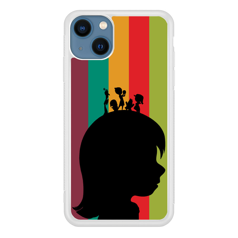 Inside Out Silhouette Character iPhone 14 Plus Case