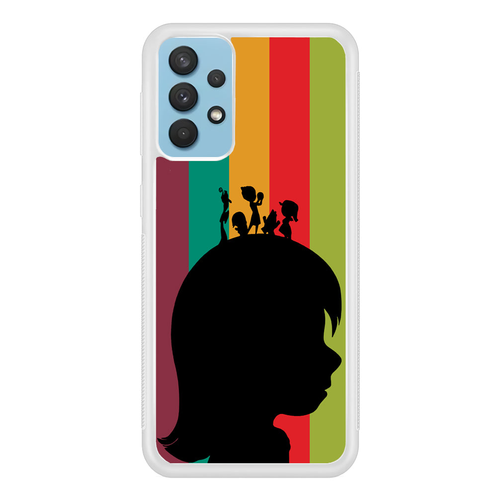 Inside Out Silhouette Character Samsung Galaxy A32 Case