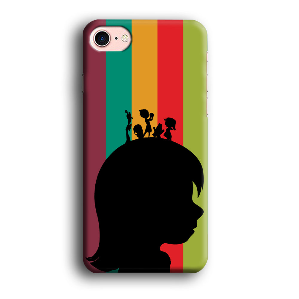 Inside Out Silhouette Character iPhone 7 Case