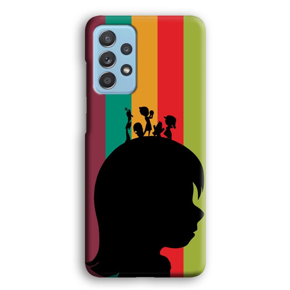 Inside Out Silhouette Character Samsung Galaxy A52 Case