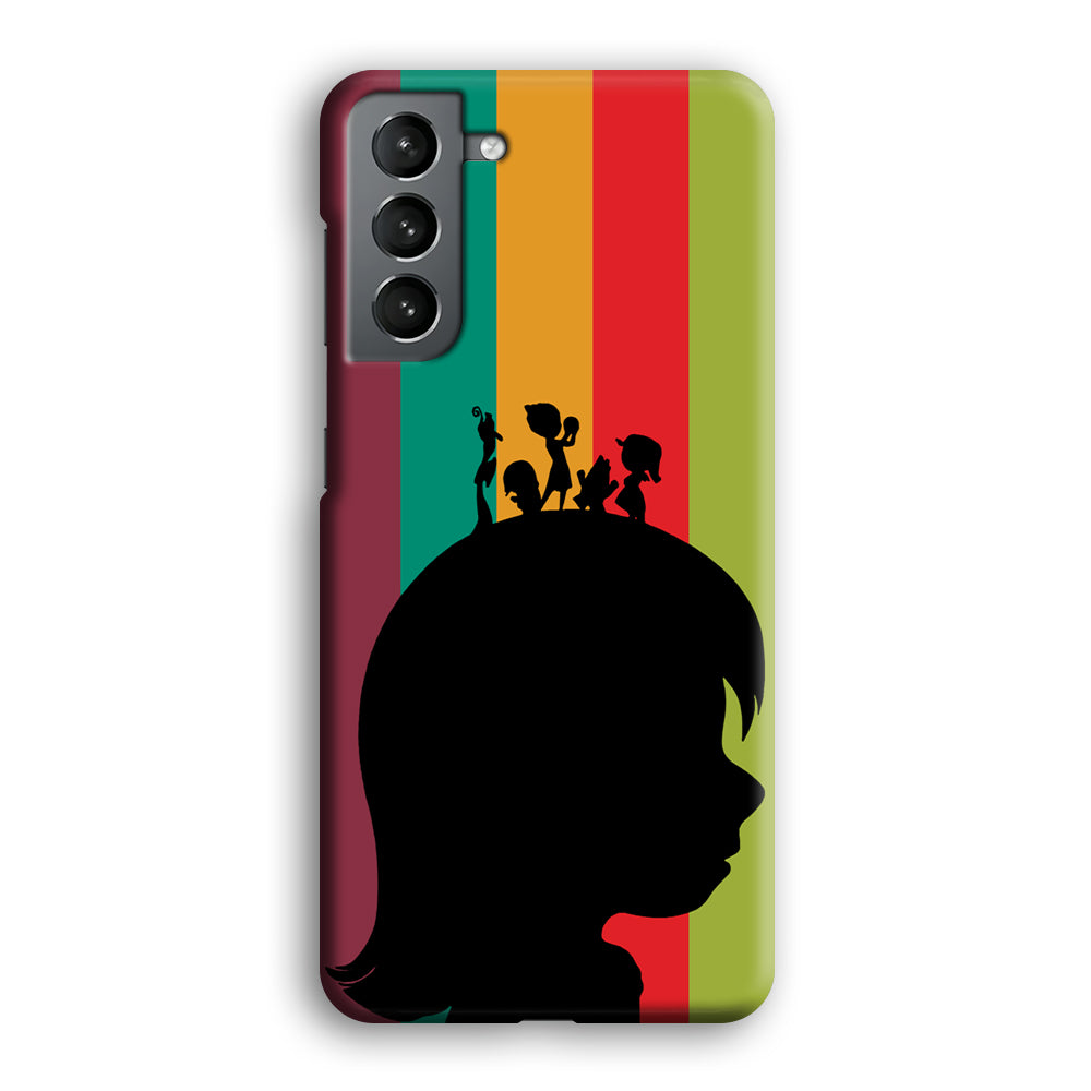 Inside Out Silhouette Character Samsung Galaxy S21 Plus Case