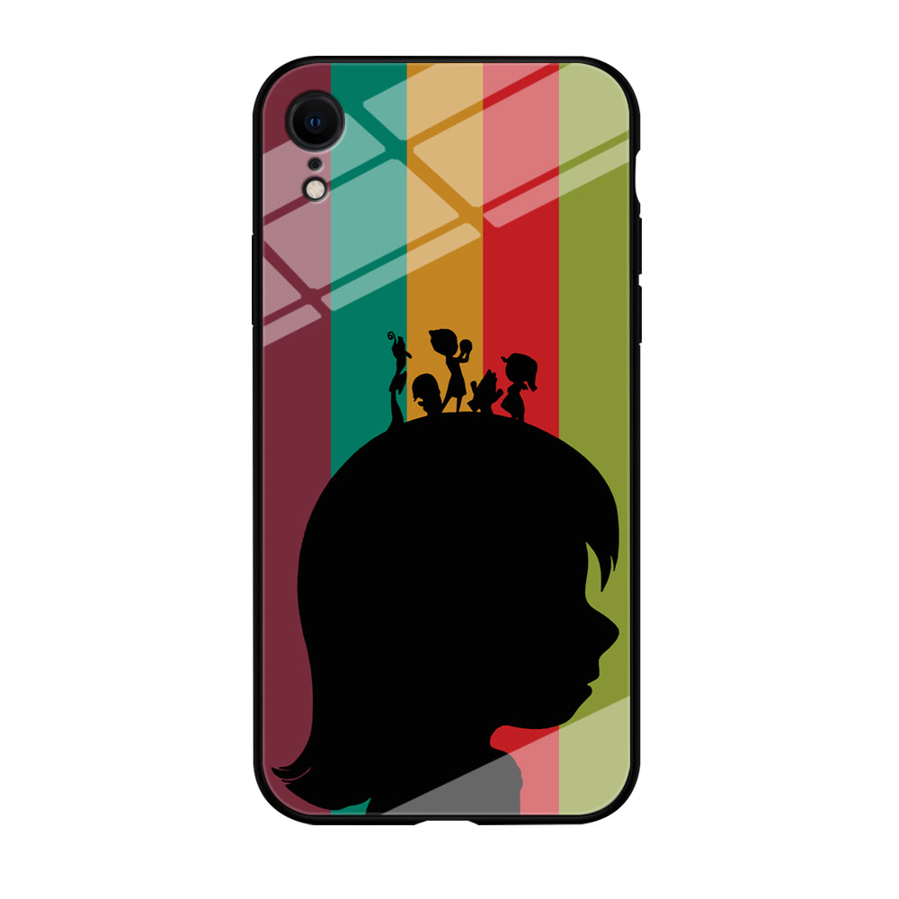 Inside Out Silhouette Character iPhone XR Case