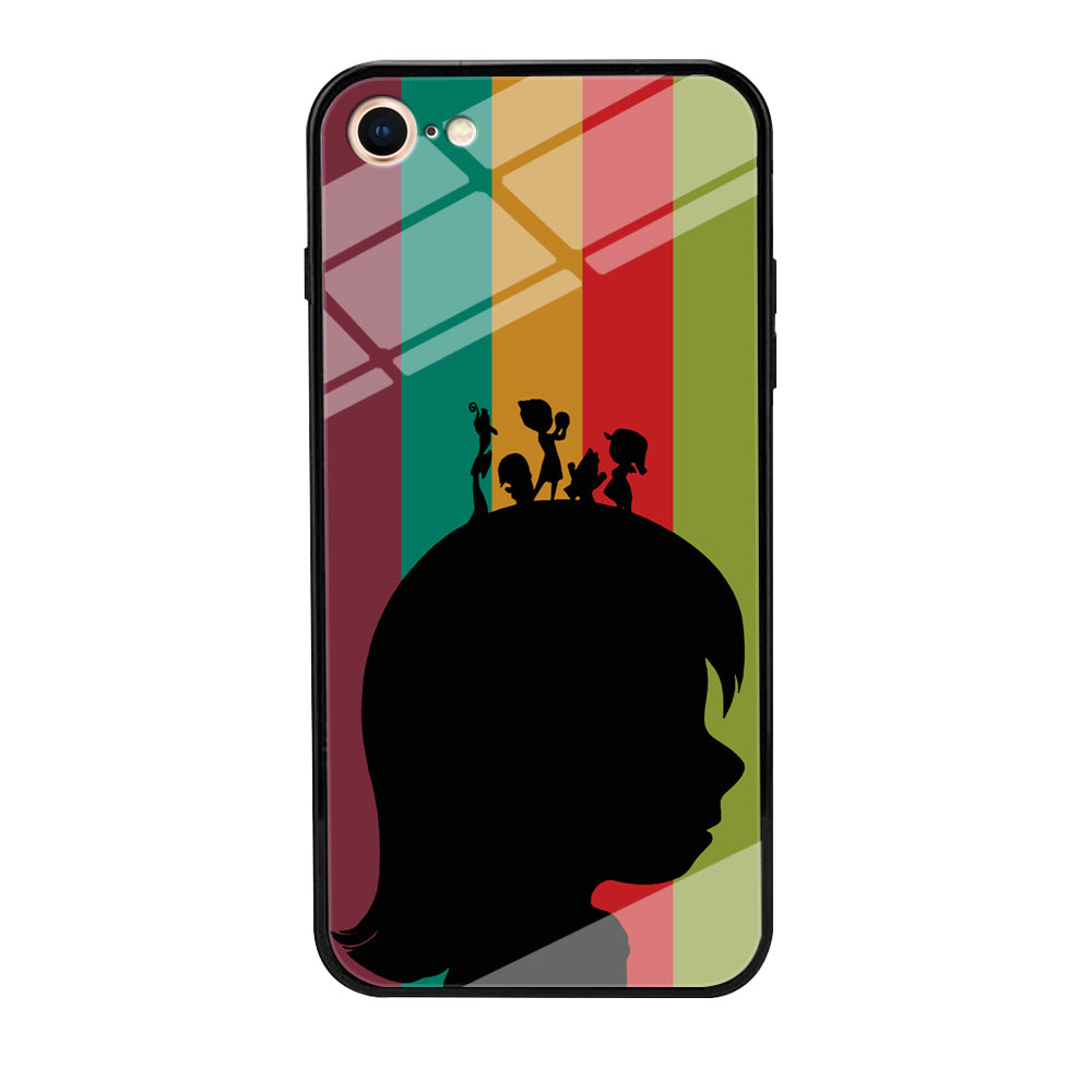 Inside Out Silhouette Character iPhone 8 Case