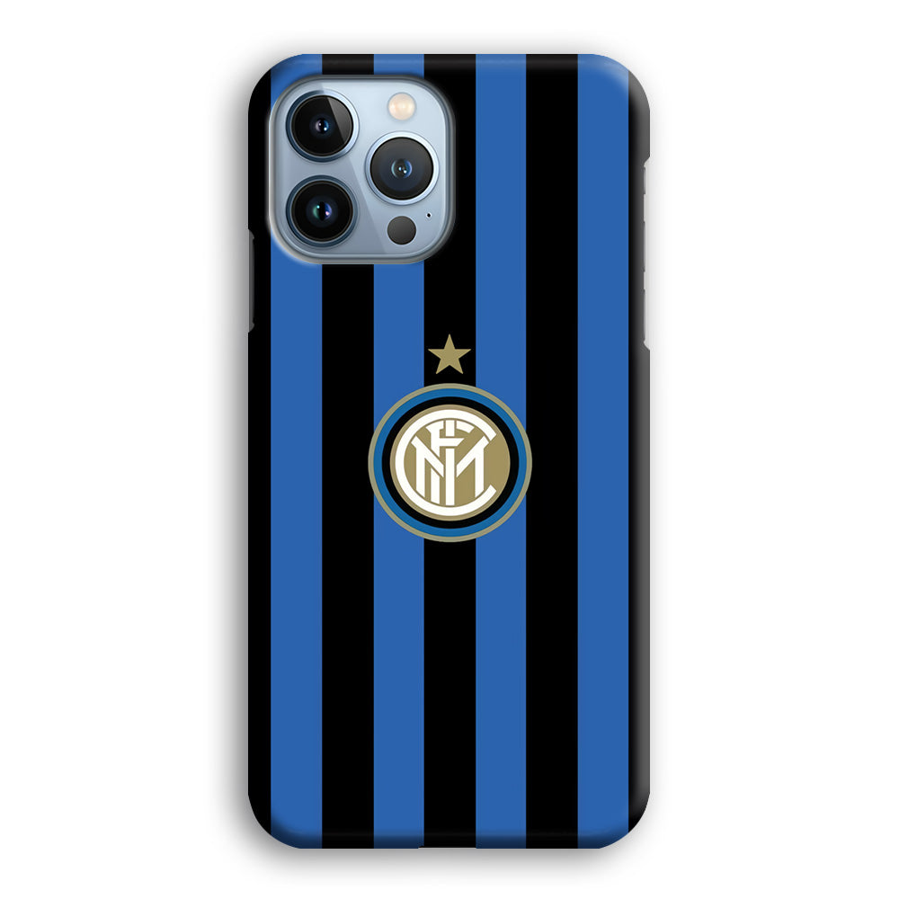 Inter Milan Pattern Of Icon iPhone 15 Pro Case