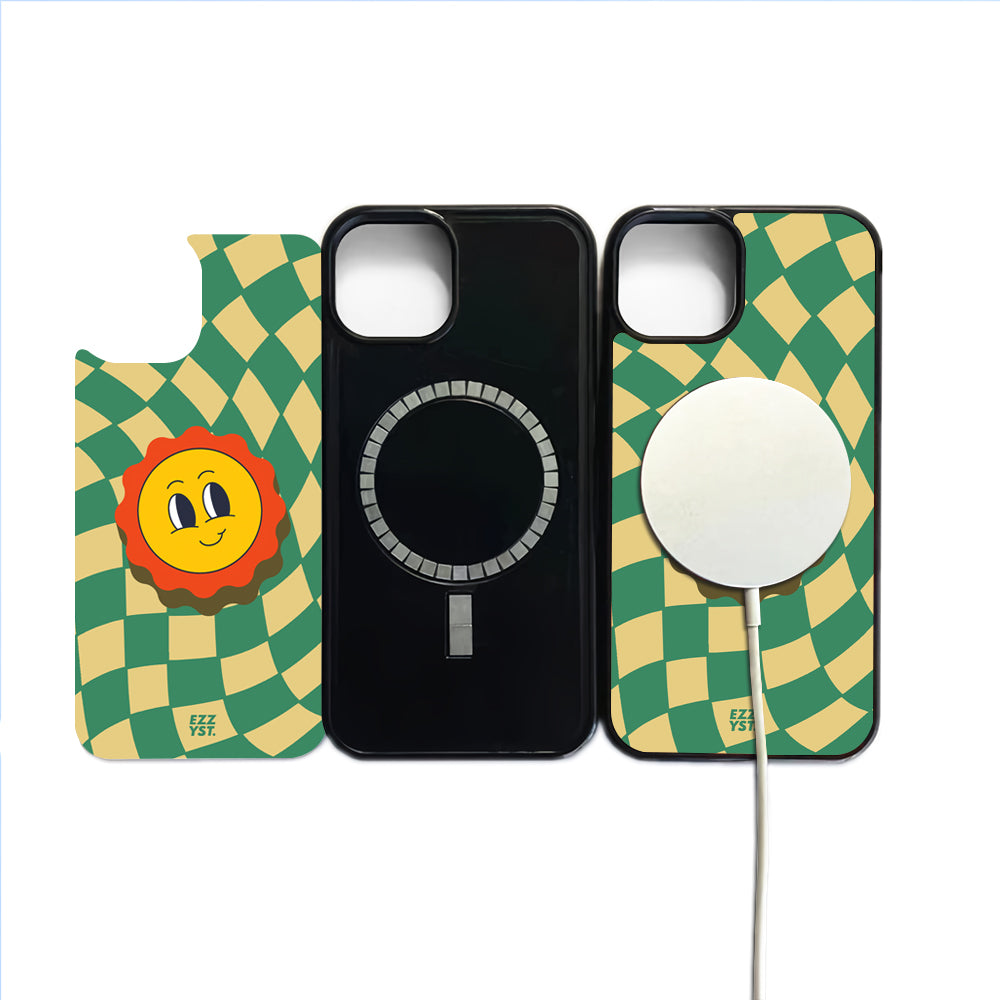 Interacting Faces The Smiling Sun Magsafe iPhone Case