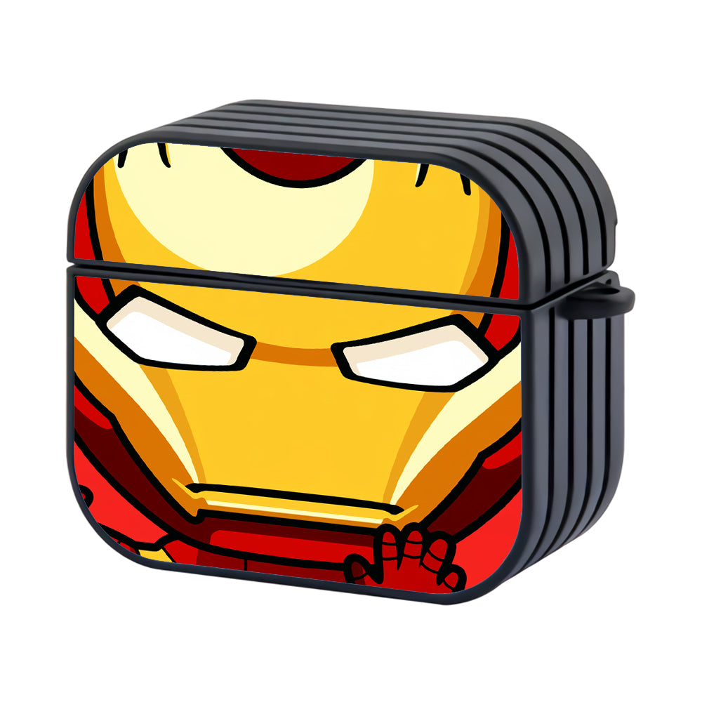 Ironman Face Of Action Figure Hard Plastic Case Cover For Apple Airpods 3