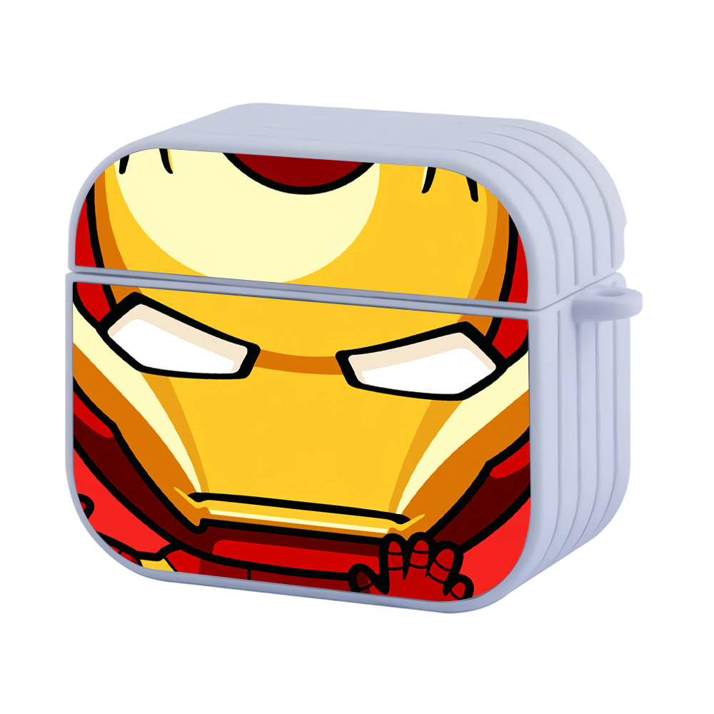Ironman Face Of Action Figure Hard Plastic Case Cover For Apple Airpods 3