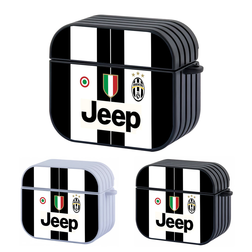 Juventus Jersey Old Logo Hard Plastic Case Cover For Apple Airpods 3