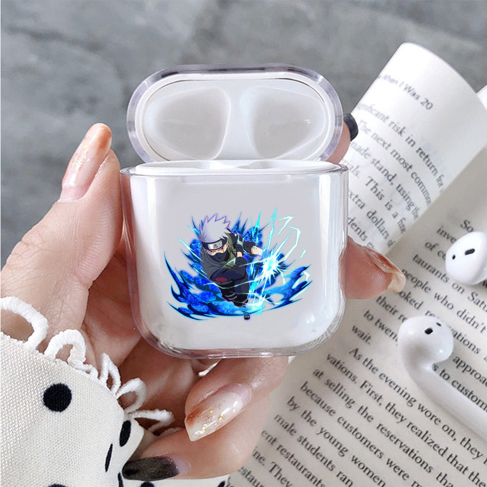 Kakashi Chidori Mangekyou Protective Clear Case Cover For Apple Airpods