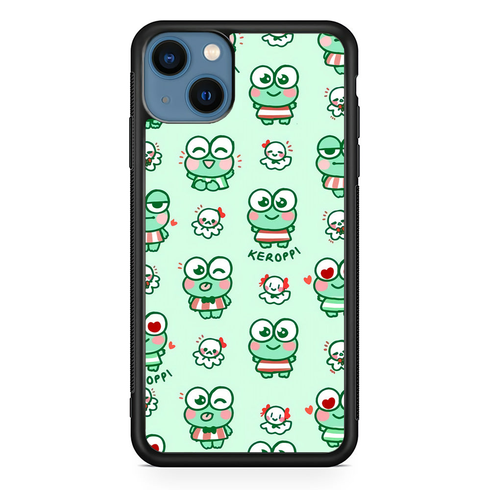 Keroppi Cute Expression iPhone 15 Case