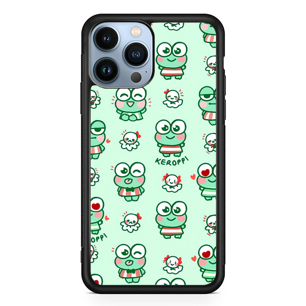 Keroppi Cute Expression iPhone 15 Pro Max Case