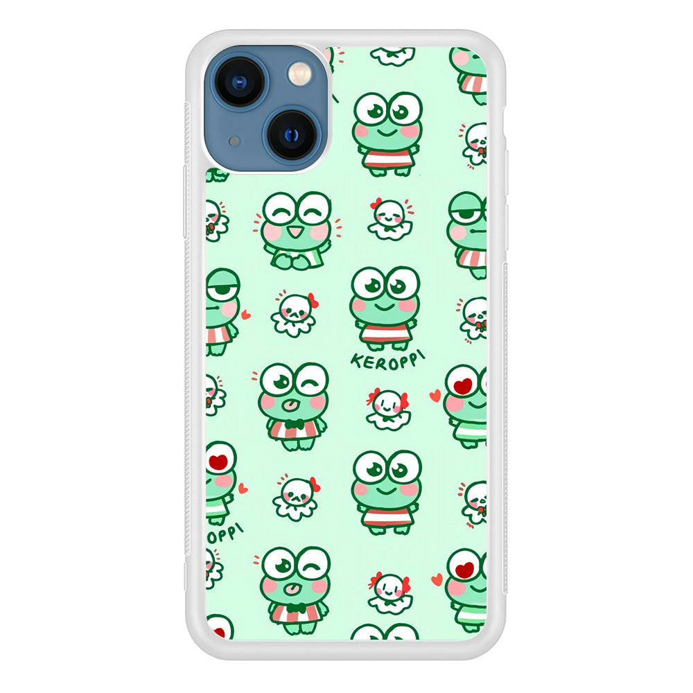 Keroppi Cute Expression iPhone 15 Case