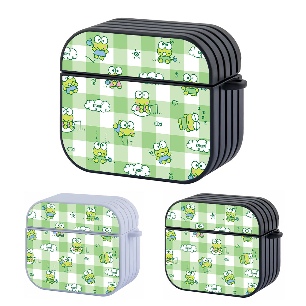 Keroppi Daily Activities Hard Plastic Case Cover For Apple Airpods 3