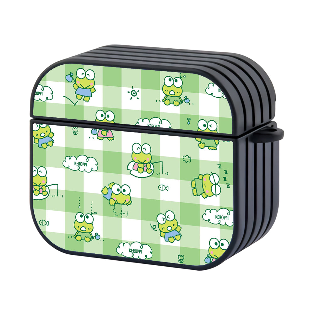Keroppi Daily Activities Hard Plastic Case Cover For Apple Airpods 3