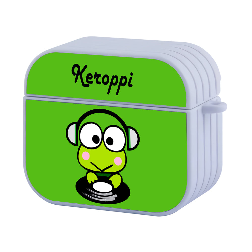 Keroppi Disk Jockey Hard Plastic Case Cover For Apple Airpods 3