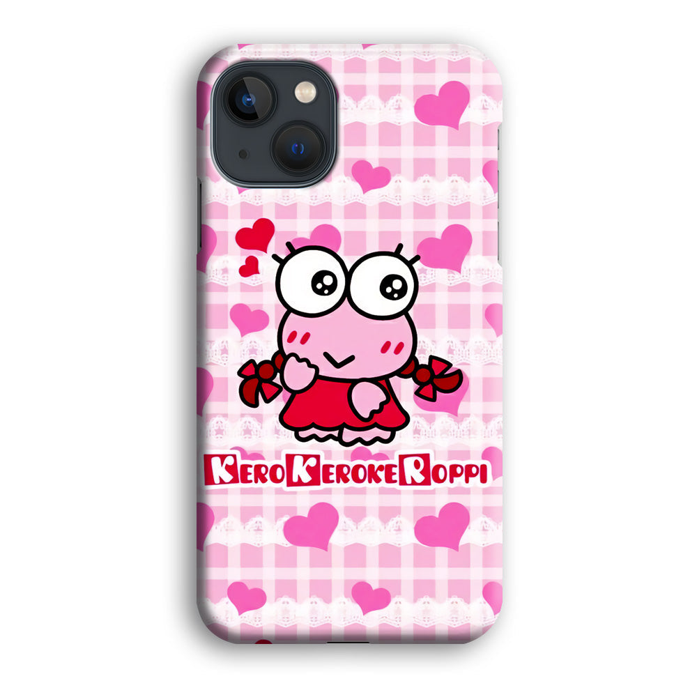 Keroppi Pink Cute iPhone 14 Plus Case