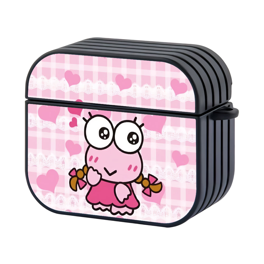 Keroppi Pink In Love Hard Plastic Case Cover For Apple Airpods 3 - Ezzystore